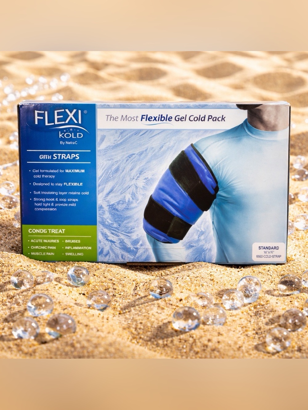 FlexiKold Gel Cold Pack with Straps Standard Size